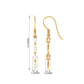 Pendientes colgantes de diamantes naturales para mujer