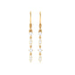 Pendientes colgantes de diamantes naturales para mujer