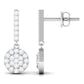 Real Diamond Dangle Earrings for Women