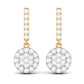 Real Diamond Dangle Earrings for Women