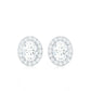 Halo Diamond Earrings With Screw Back