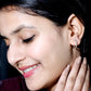 Round Shaped Diamond Hoop Earrings