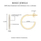 Round Shaped Diamond Hoop Earrings