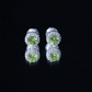 Classic Peridot and Diamond Stud Earrings For Women