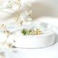 Classic Peridot and Diamond Stud Earrings For Women