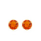 Certified Natural Fire Opal Stud Earrings with Screw Back