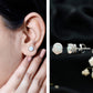 Natural Ethiopian Opal Crown Stud Earrings with Screw Back