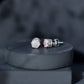 Natural Ethiopian Opal Crown Stud Earrings with Screw Back