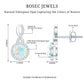1 Carat Ethiopian Opal and Diamond Infinity Stud Earrings