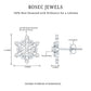 Certified Diamond Snowflake Stud Earrings