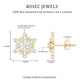Certified Diamond Snowflake Stud Earrings