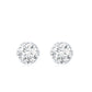 Designer 1 Carat Moissanite Stud Earrings with Screw Back