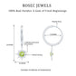 Round Shape 1 Carat Peridot Sunburst Hoop Drop Earrings For Women
