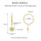 Round Shape 1 Carat Peridot Sunburst Hoop Drop Earrings For Women