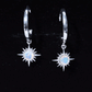 1 Carat Round Shape Ethiopian Opal Sunburst Hoop Earrings