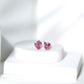 Certified Marquise Shape Ruby Leaf Stud Earrings for Women