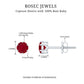Minimalist Ruby Solitaire Stud Earrings for Women