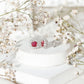 Genuine Pink Tourmaline and Diamond Halo Stud Earrings