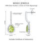 2 Carat Peridot and Diamond Bridal Teardrop Earrings