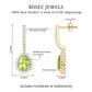 2 Carat Peridot and Diamond Bridal Teardrop Earrings