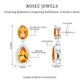 Natural 2 Carat Citrine and Diamond Teardrop Earrings