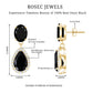 2 Carat Black Onyx and Diamond Dangle Drop Earrings