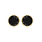 Natural 2.4 Carat Black Onyx Earrings with Screw Back