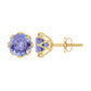 1 Carat Tanzanite Studs