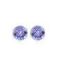 Natural 1.8 Carat Tanzanite Crown Stud Earrings with Screw Back