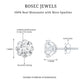 Certified Brilliant Cut 1.9 Carat Moissanite Solitaire Stud Earrings