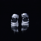 1.2 Carat Natural Black Spinel Teardrop Stud Earrings with Diamond