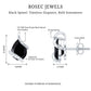 1.2 Carat Natural Black Spinel Teardrop Stud Earrings with Diamond
