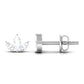 Marquise Cut Diamond Leaf Stud Earrings for Women