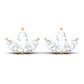 Marquise Cut Diamond Leaf Stud Earrings for Women