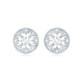Real Diamond Bridal Stud Earrings With Certificate