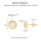 Real Diamond Bridal Stud Earrings With Certificate