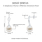 14.9 Carat Freshwater Pearl Drop Earrings with Diamond Accents