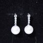 14.9 Carat Freshwater Pearl Drop Earrings with Diamond