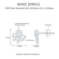 Real Diamond Octopus Stud Earrings for Women