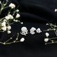 Real Diamond Octopus Stud Earrings for Women