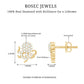 Real Diamond Octopus Stud Earrings for Women