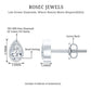 Bezel Set Diamond Tiny Stud Earrings