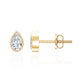 Bezel Set Diamond Tiny Stud Earrings