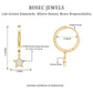 Diamond Star Drop Hoop Earrings