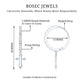 Certified Diamond Cross Drop Hoop Earrings