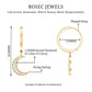 Certified Diamond Moon Drop Hoop Earrings