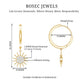 Certified Diamond Sunburst Hoop Earrings