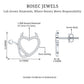Round Diamond Devil Heart Earrings