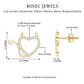 Round Diamond Devil Heart Earrings