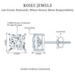 Natural Princess Cut Diamond Stud Earrings with Certificate